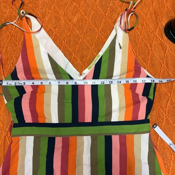 Gianni Bini Red Pink Sundress Sleeveless V-Neck - Picture 6 of 9